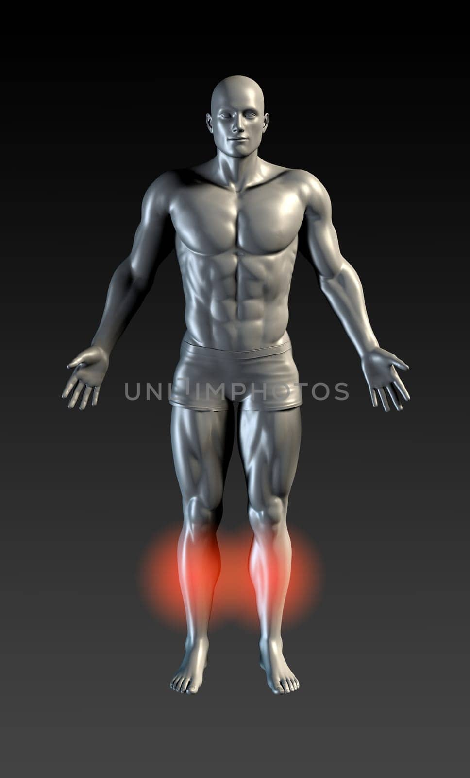 Shin Splints with Red Glow on Area Series