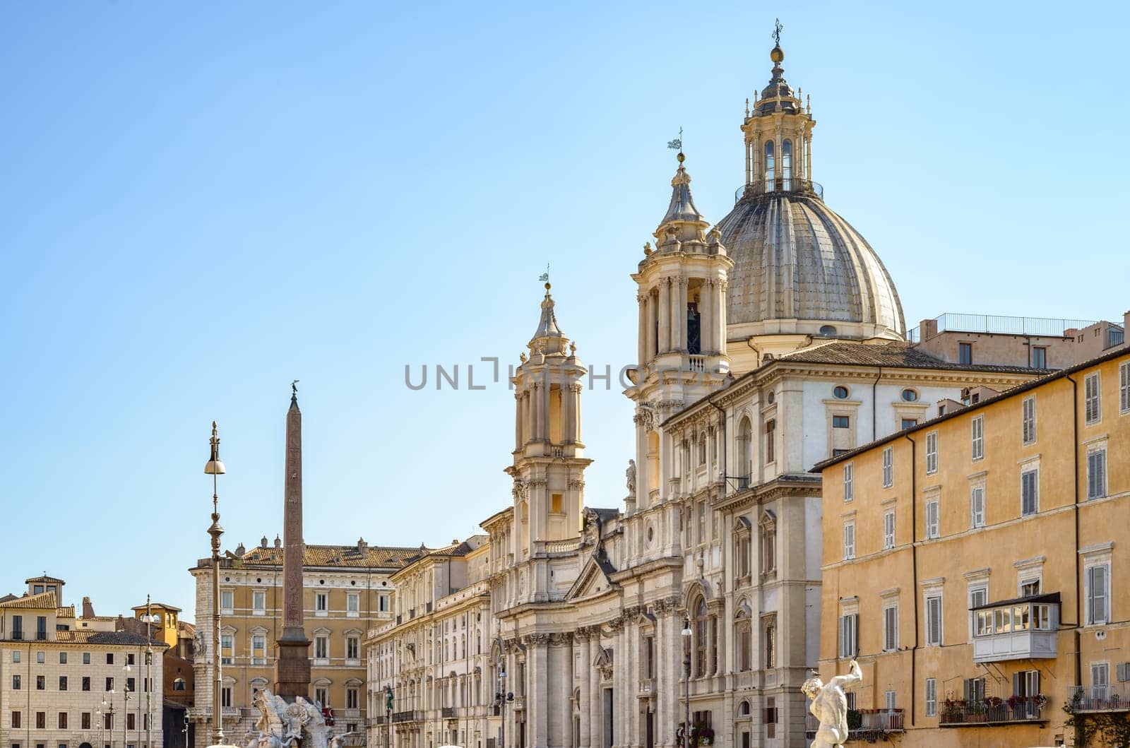 The famous and wonderful Navona square in Rome Italy