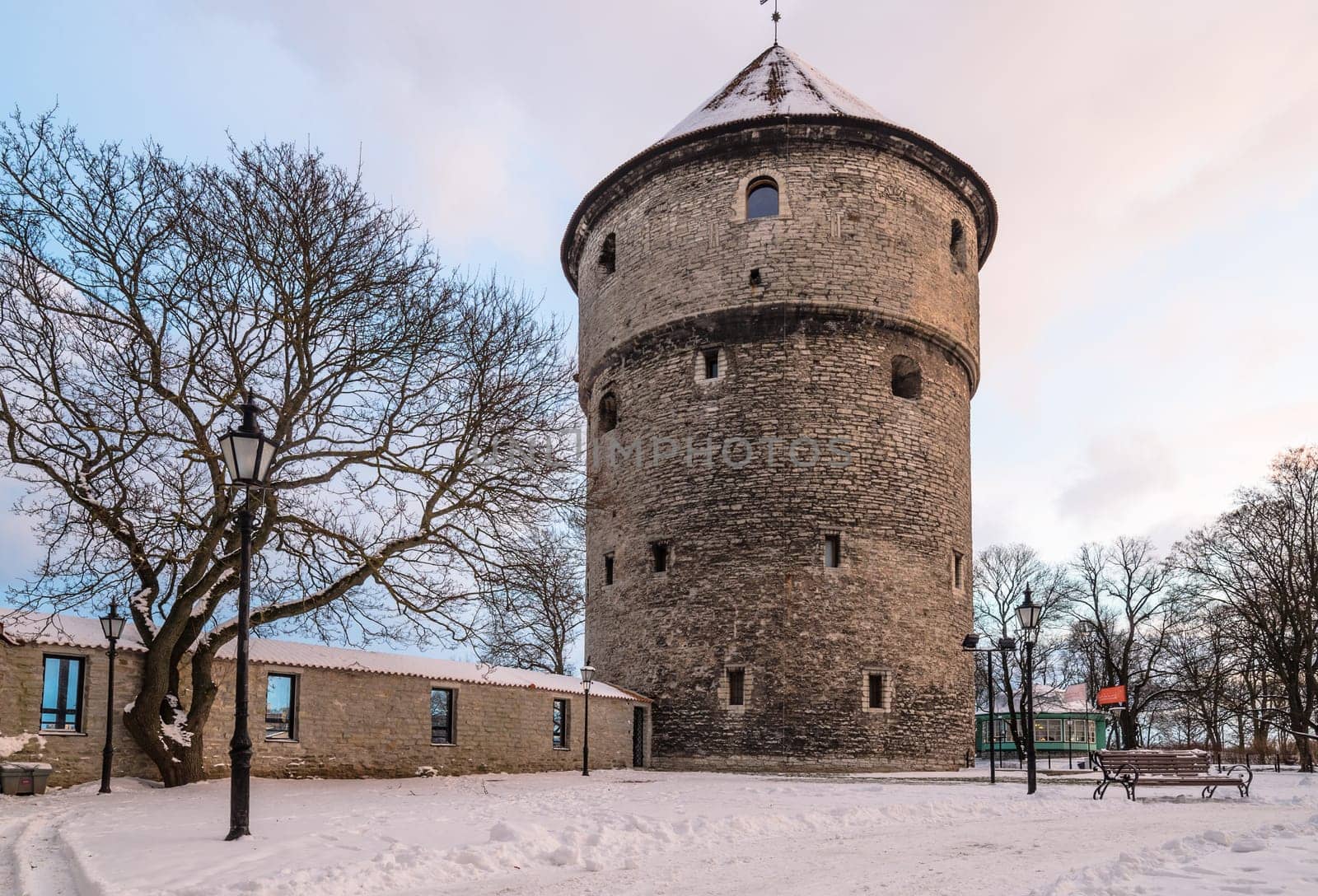 Winter view of the Old Tallinn