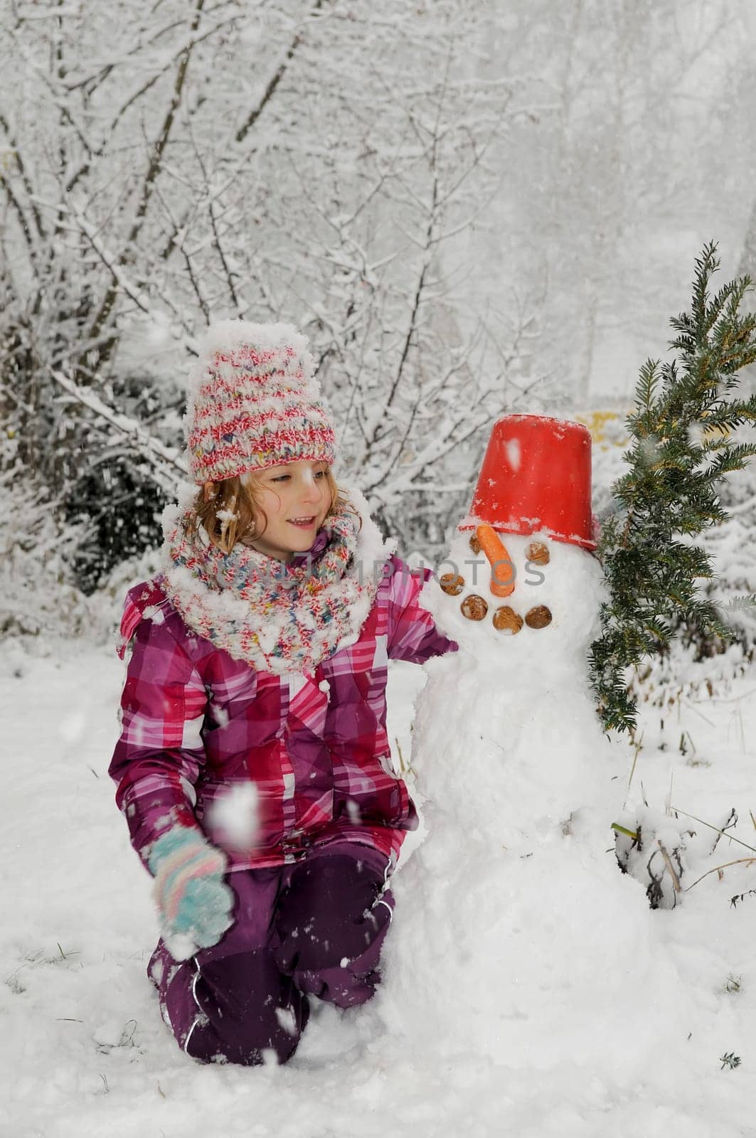 Child with Snowman