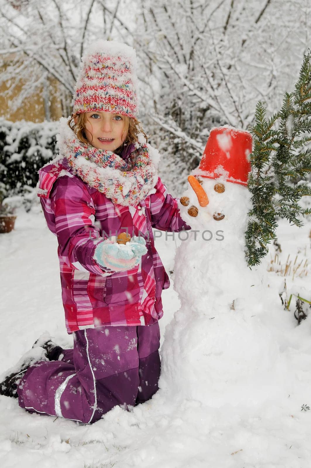 Child with Snowman