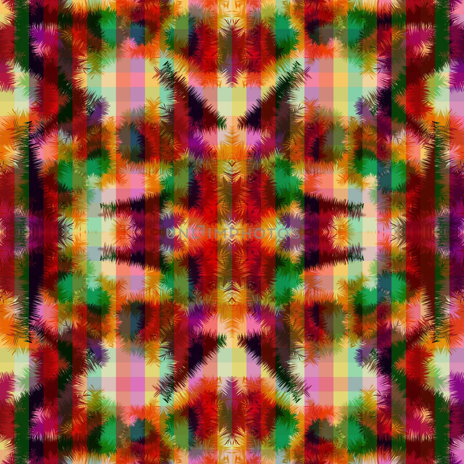 Colorful seamless pattern, tie dye hippie abstract style design. EPS10 vector.