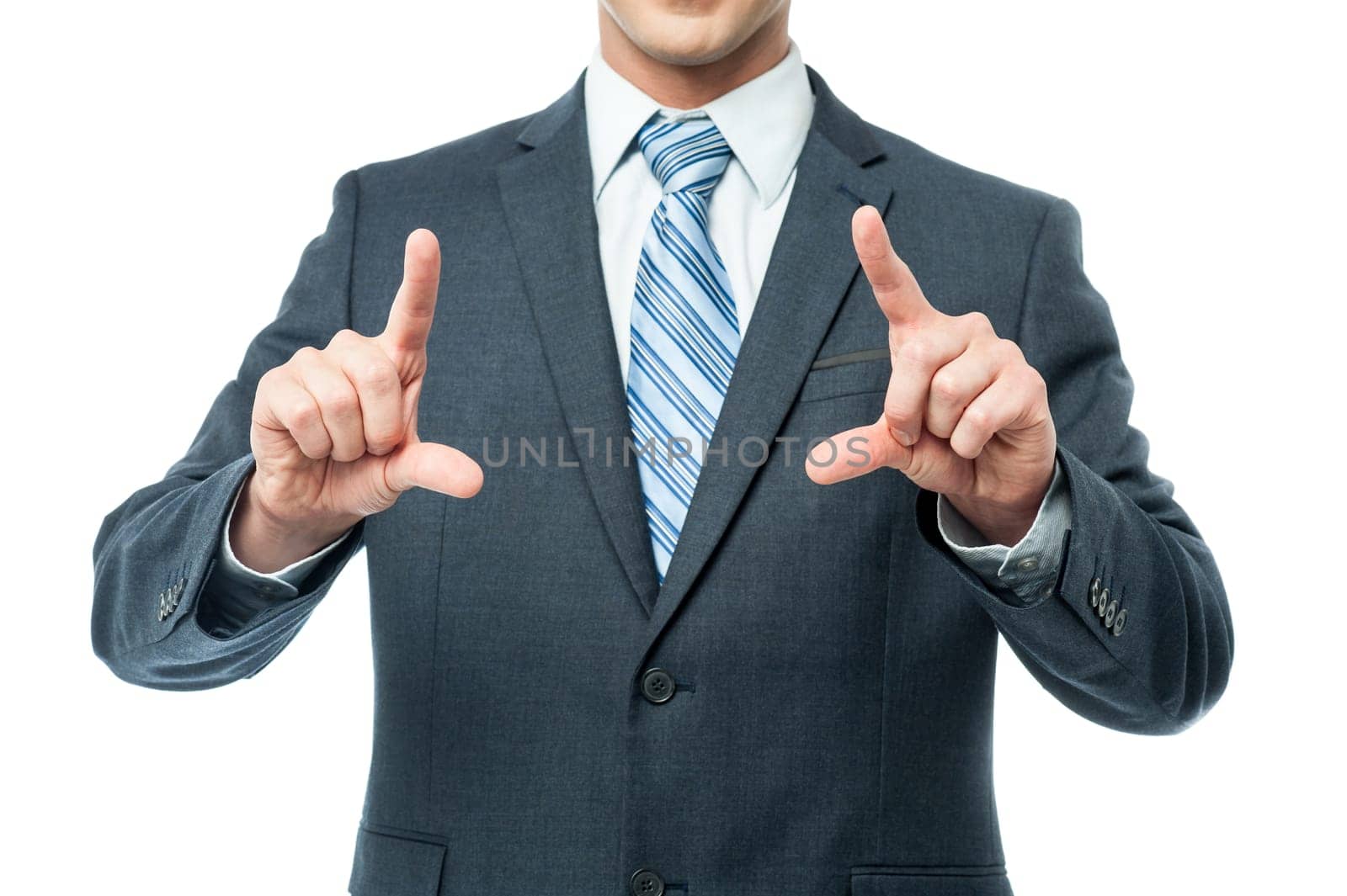 Business professional isolated on white