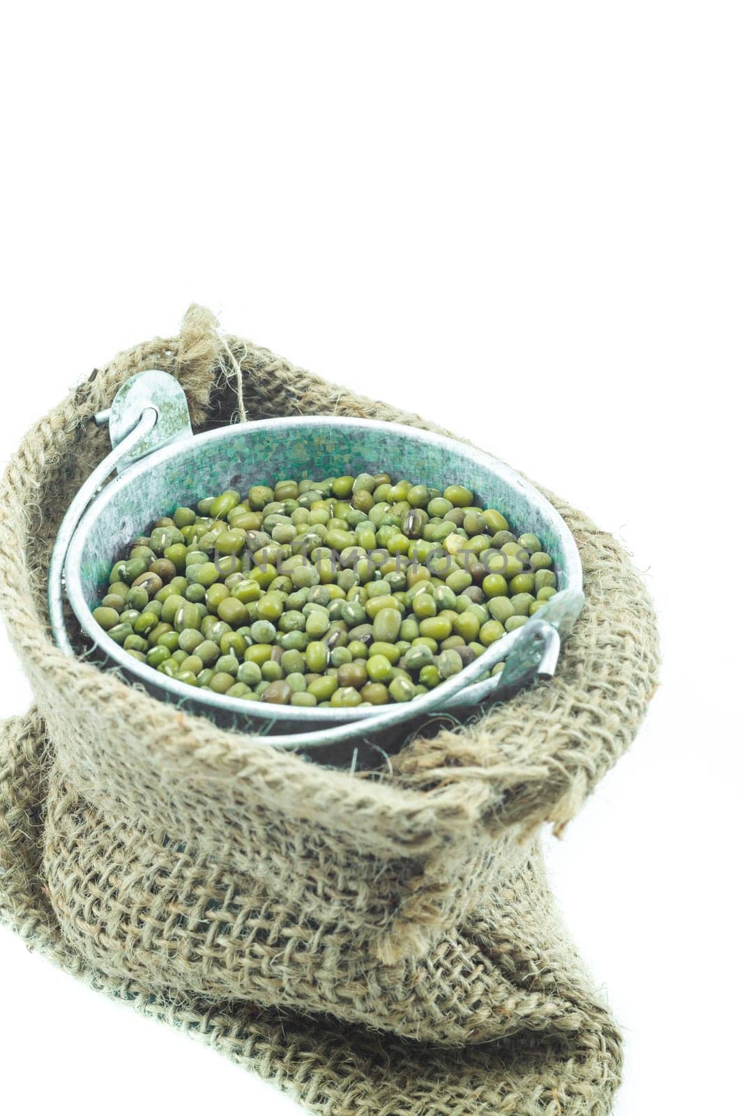 Group of green nut isolated on white background, stock photo