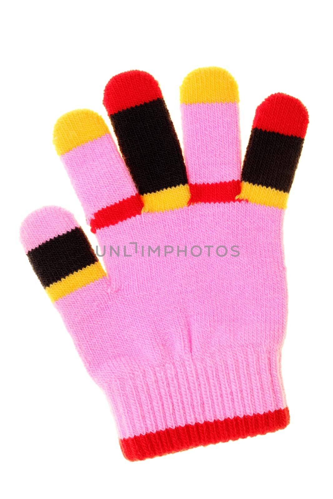 colorful child woolen glove