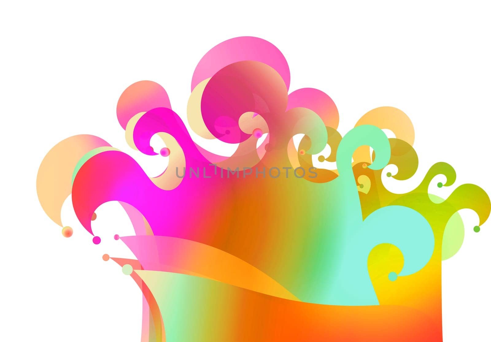fool's cap carnival graphic colorful