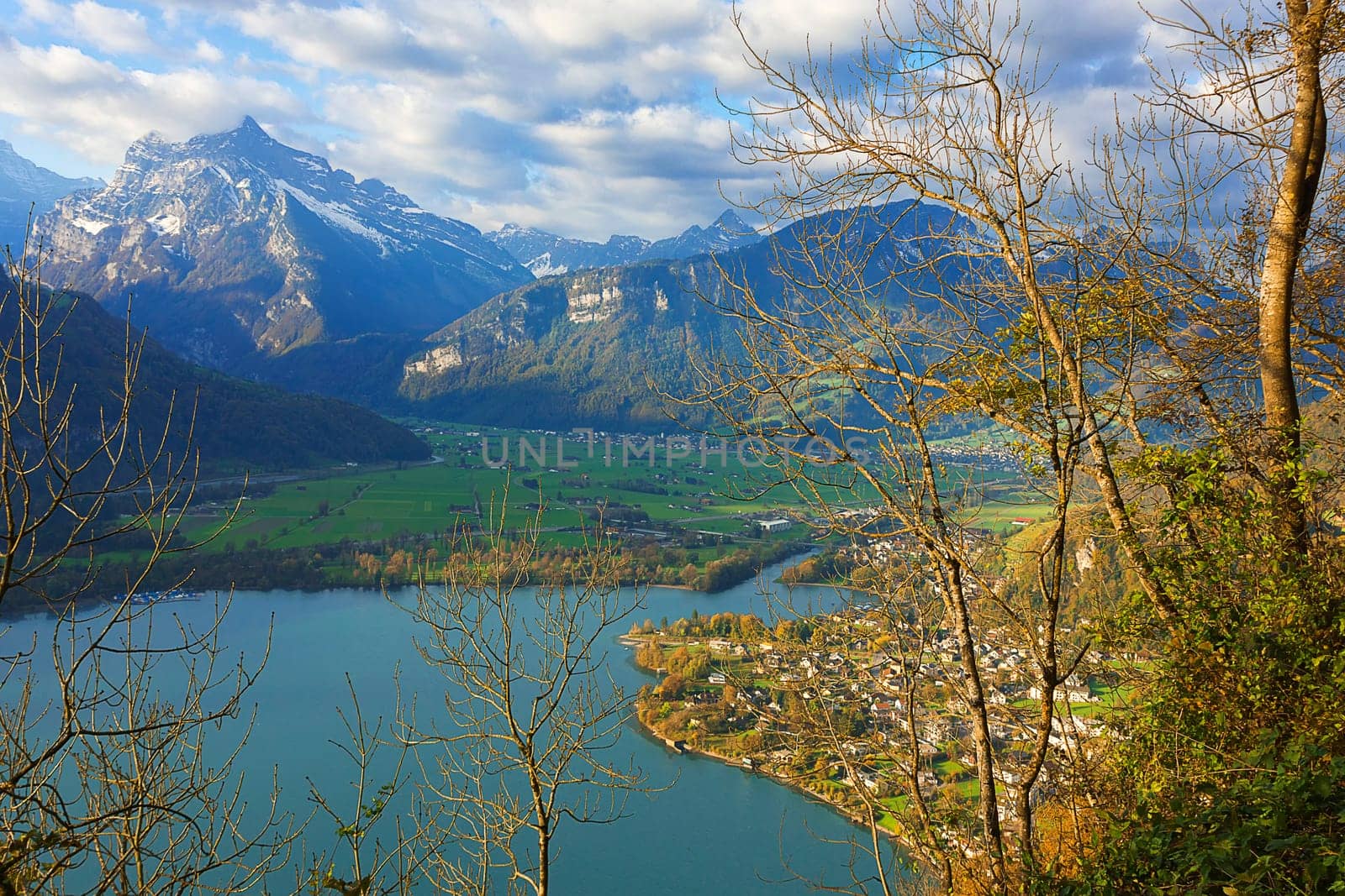 View of Weesen and the Glarnerland
