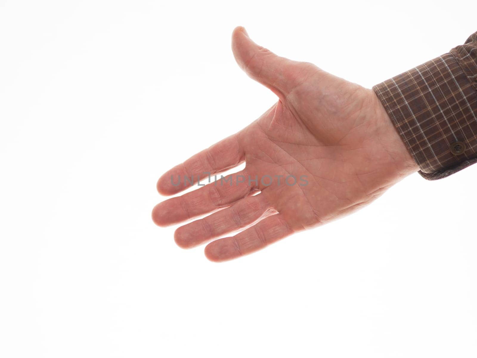 outstretched hand