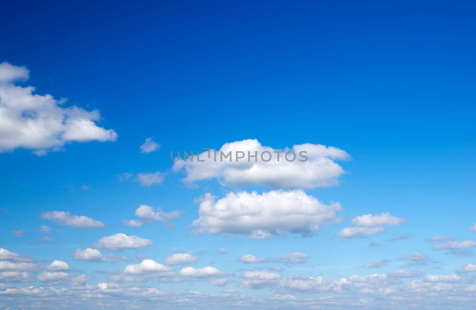 blue sky with clouds closeup