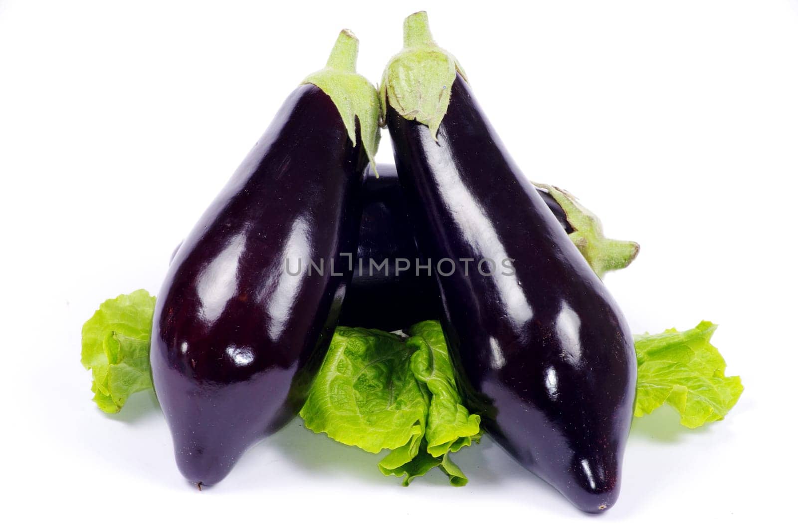 aubergine isolated on white background