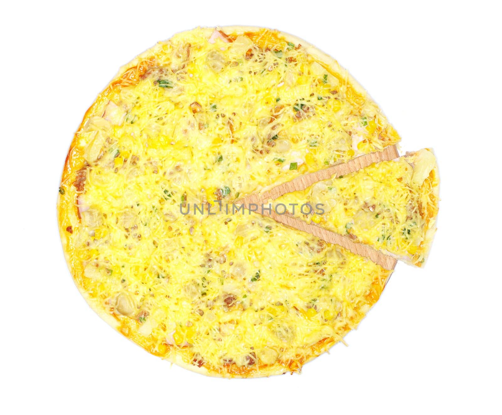 pizza isolated on white background