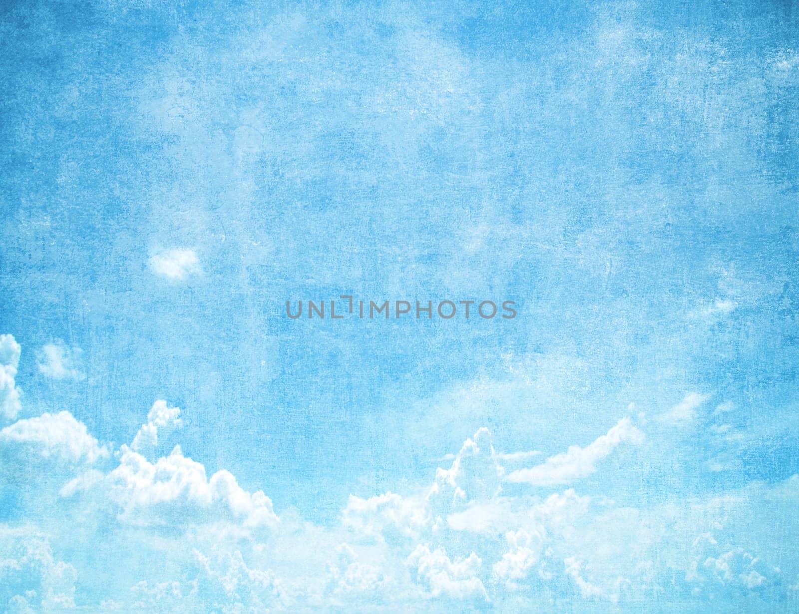 Grunge blue sky background with space for text