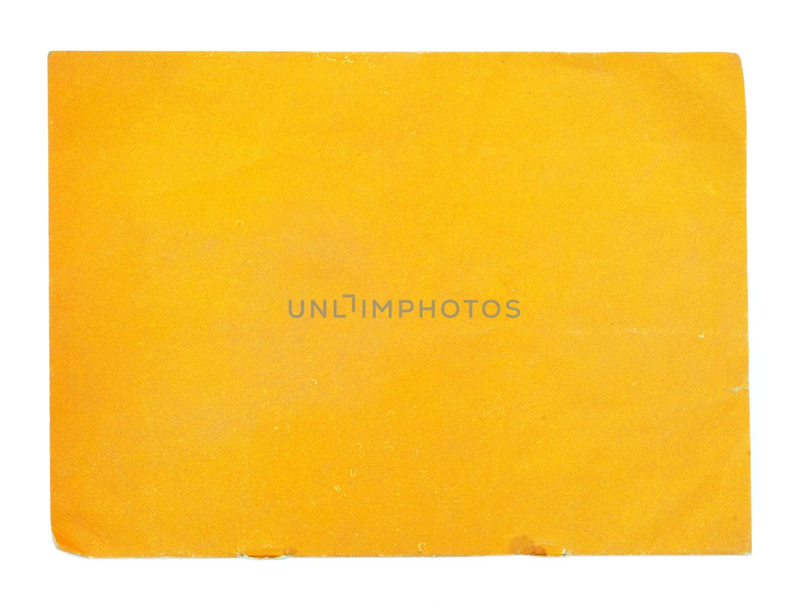old note paper isolated on white background