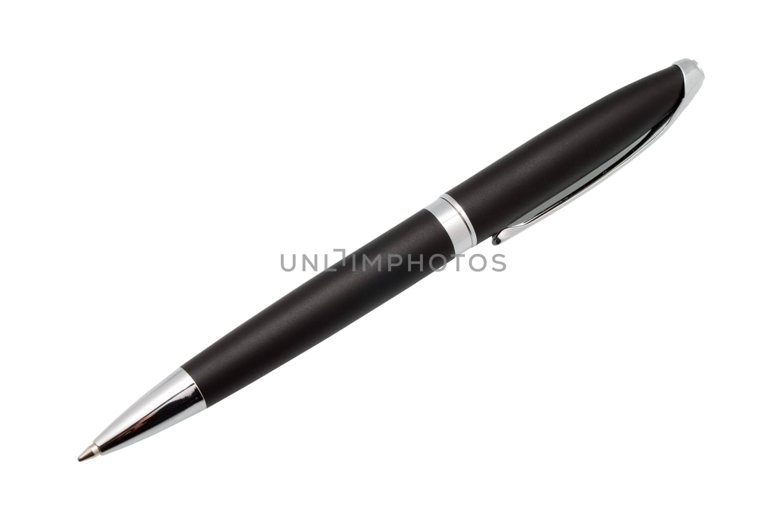 metal pen isolated on white background