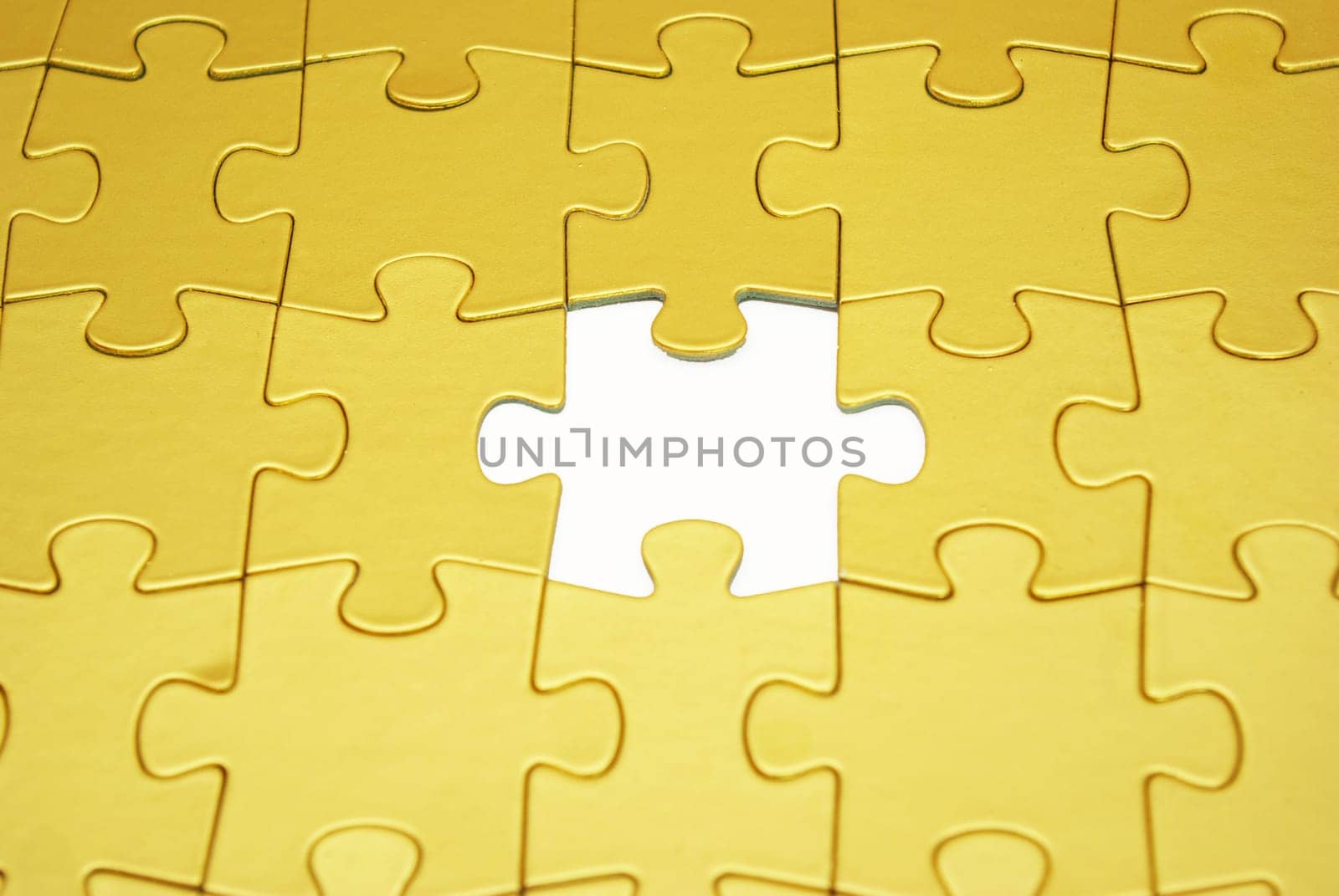 gold puzzles for background. business concept