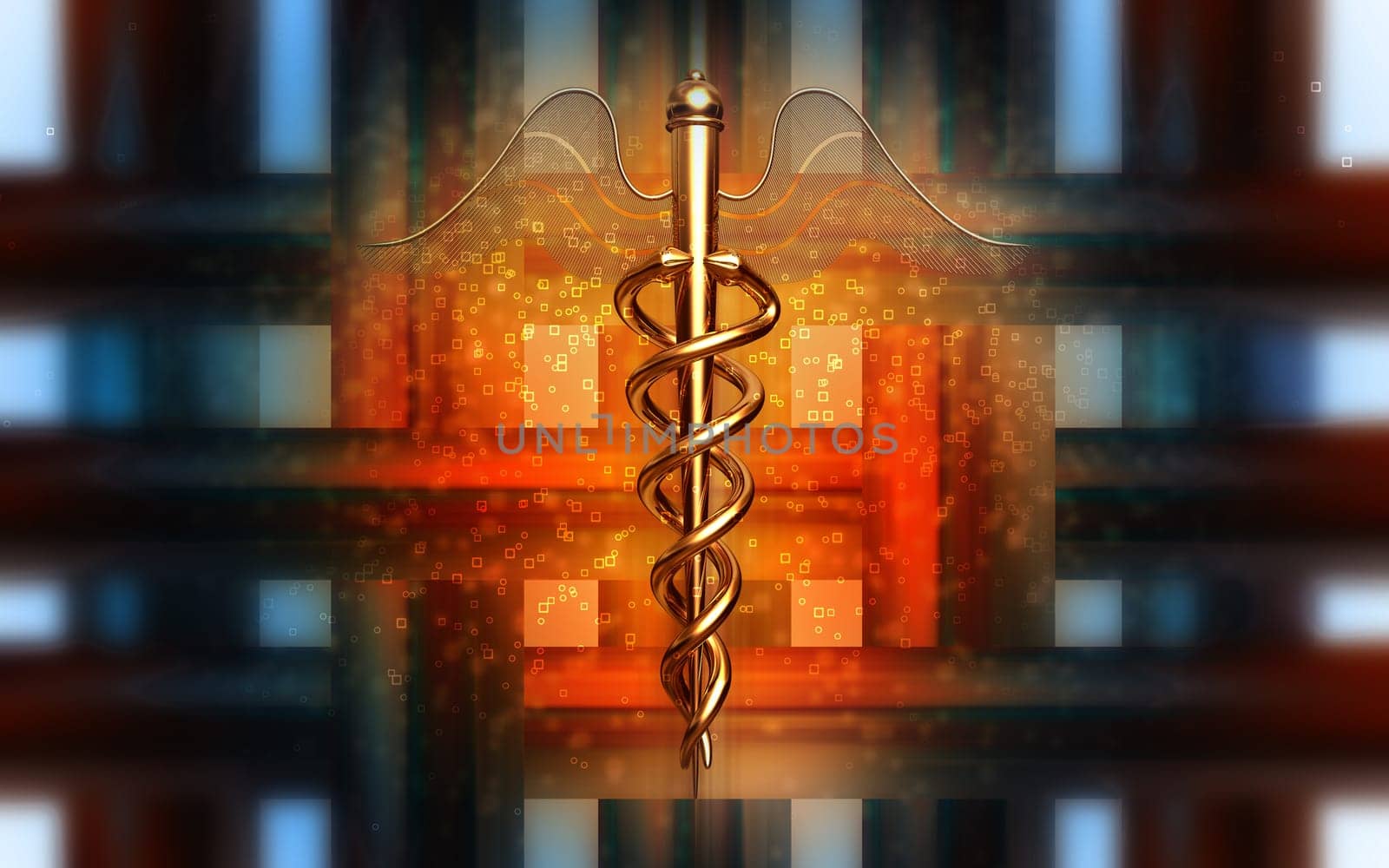 Digital illustration of Medical symbol in colour background