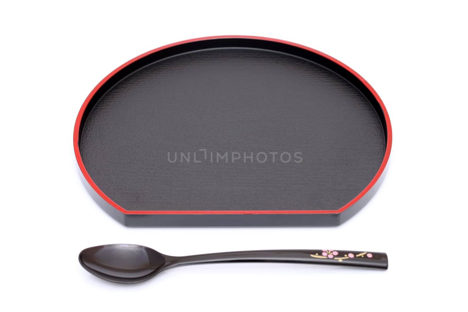 Japanese plate and spoon