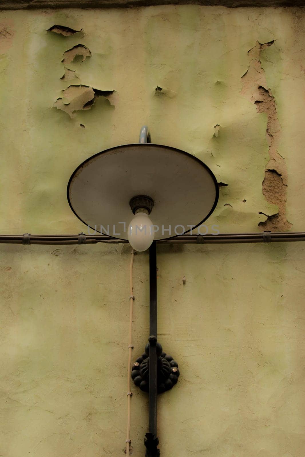 lamp in an old house