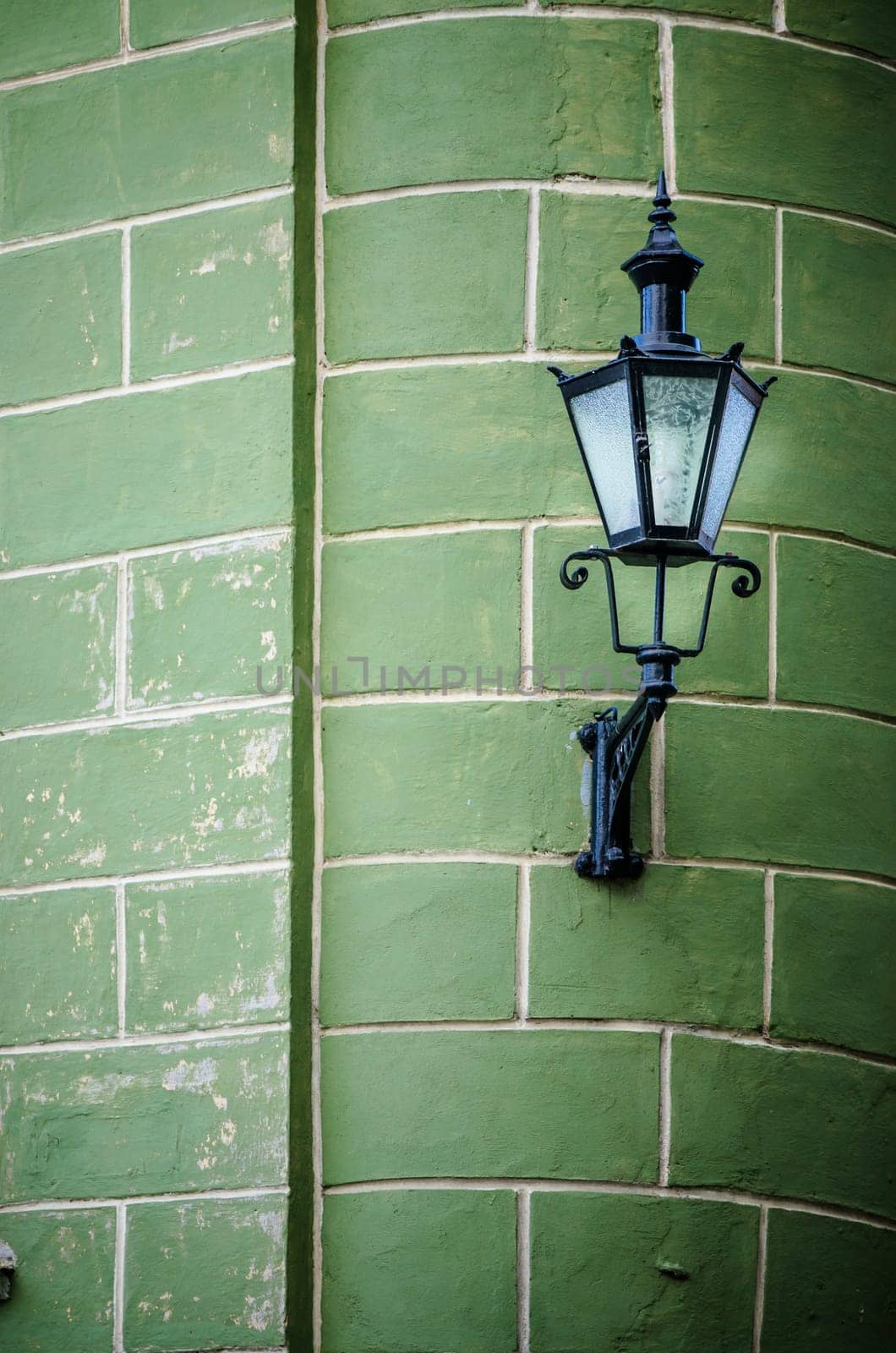 Beautiful lantern on a wall of the house in Old Tallinn