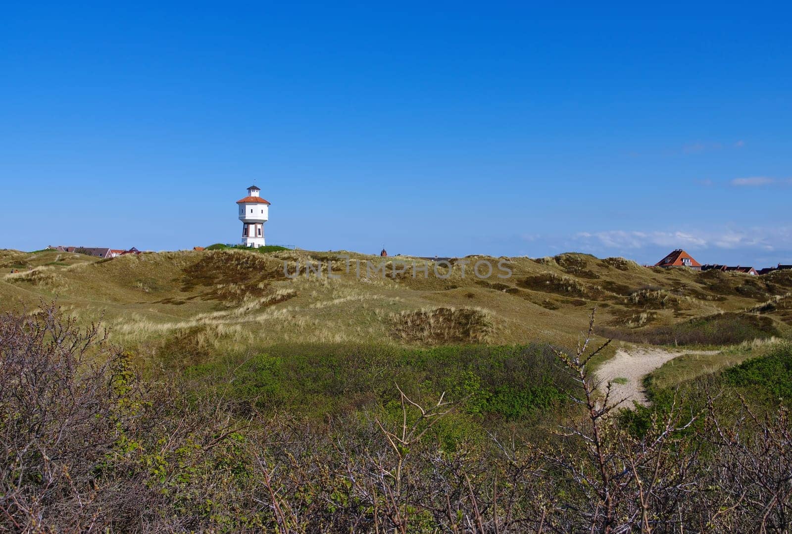 insel Langeoog,the water tower - the german island Langeoog in North Sea,the water tower