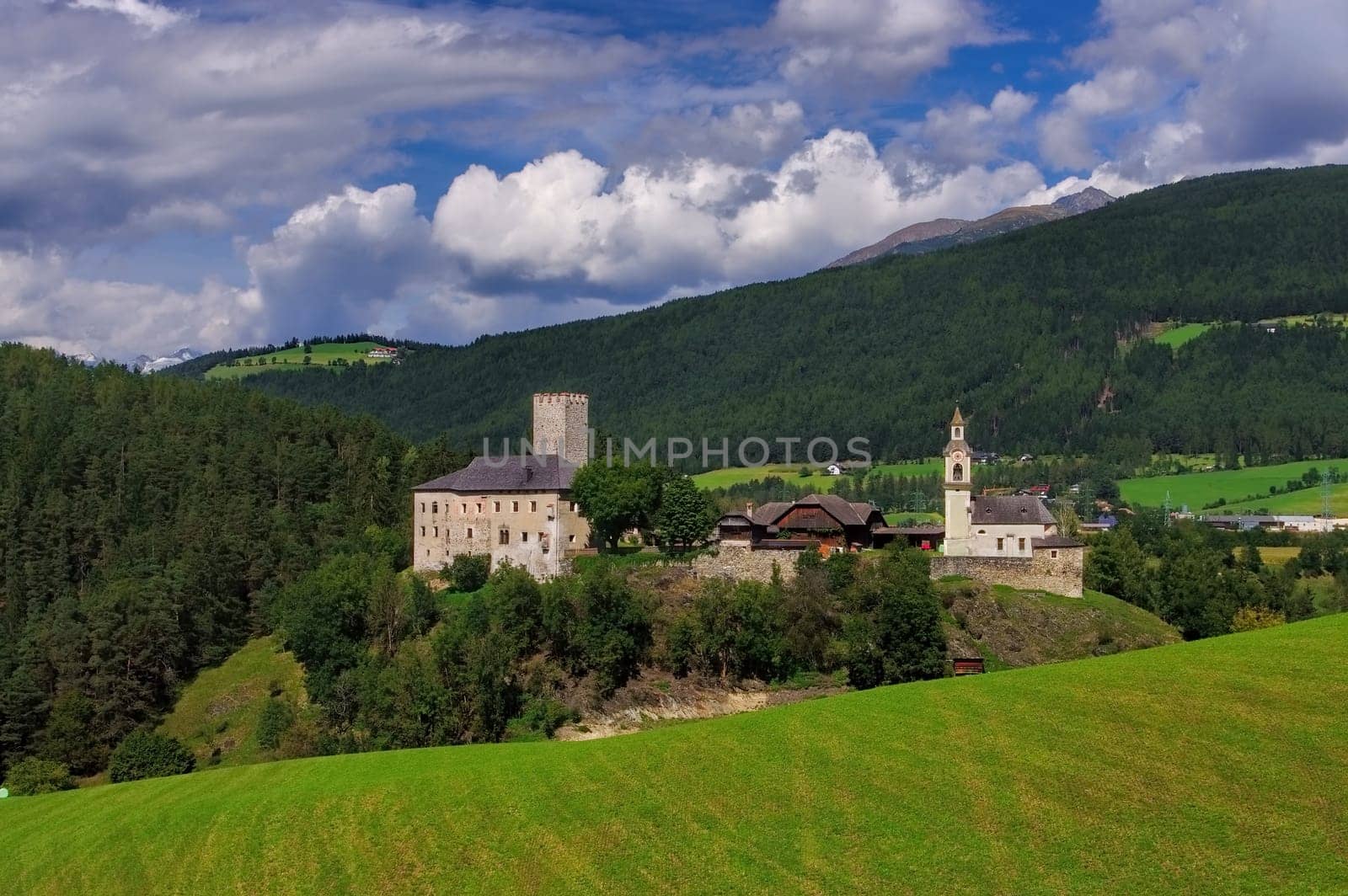 Bruneck in South Tyrol,Lamprechtsburg Castle - Bruneck in alto Adige,the castle Lamprechtsburg
