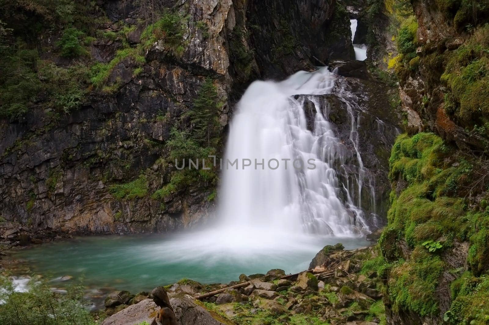 Waterfalls in the Dolomites,Alps - Fall in Dolomites,Alps