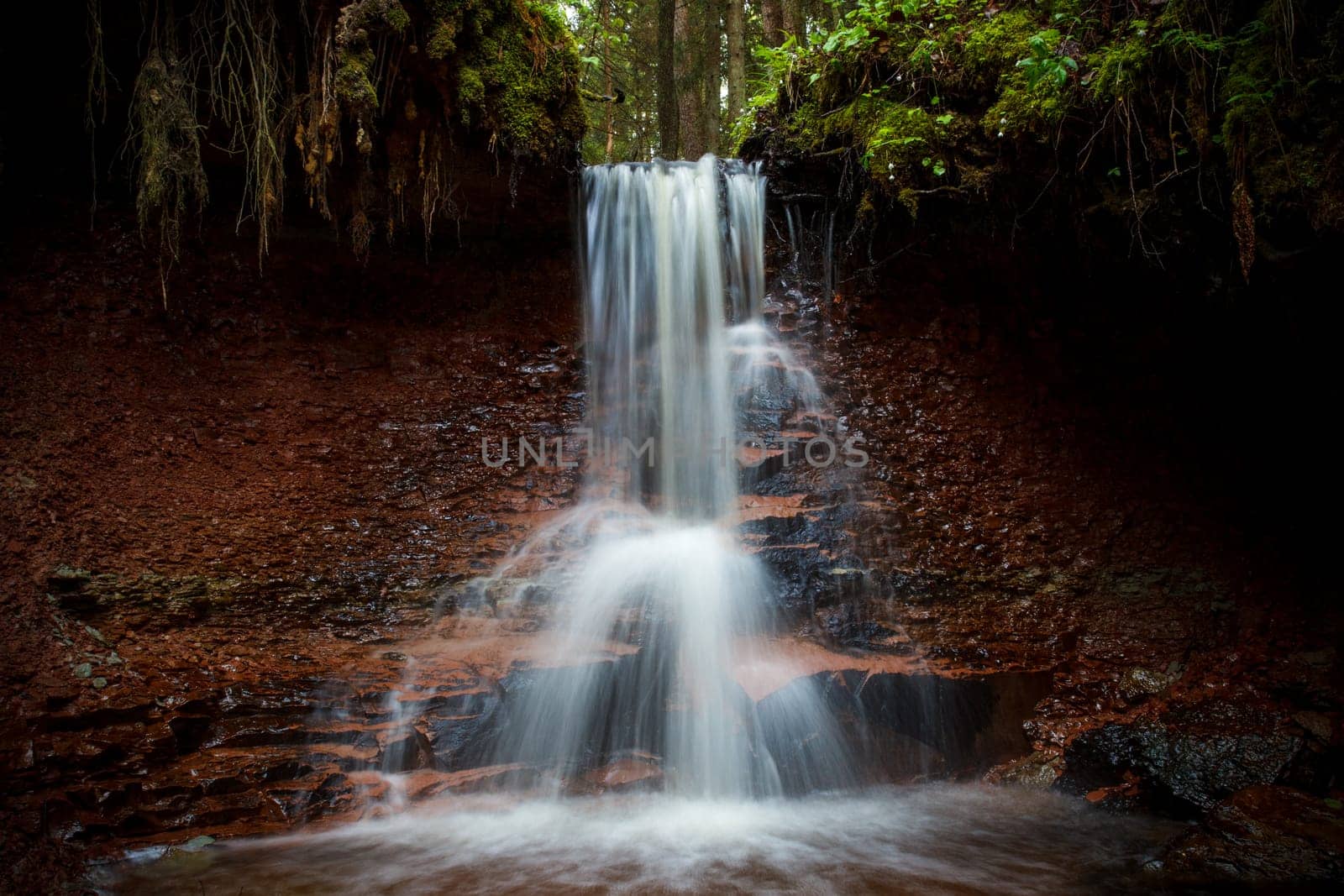 Zartapu waterfall in Slitere National Park Latvia