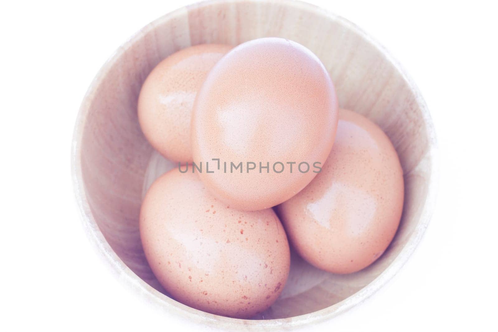 Eggs isolated on white background, stock photo
