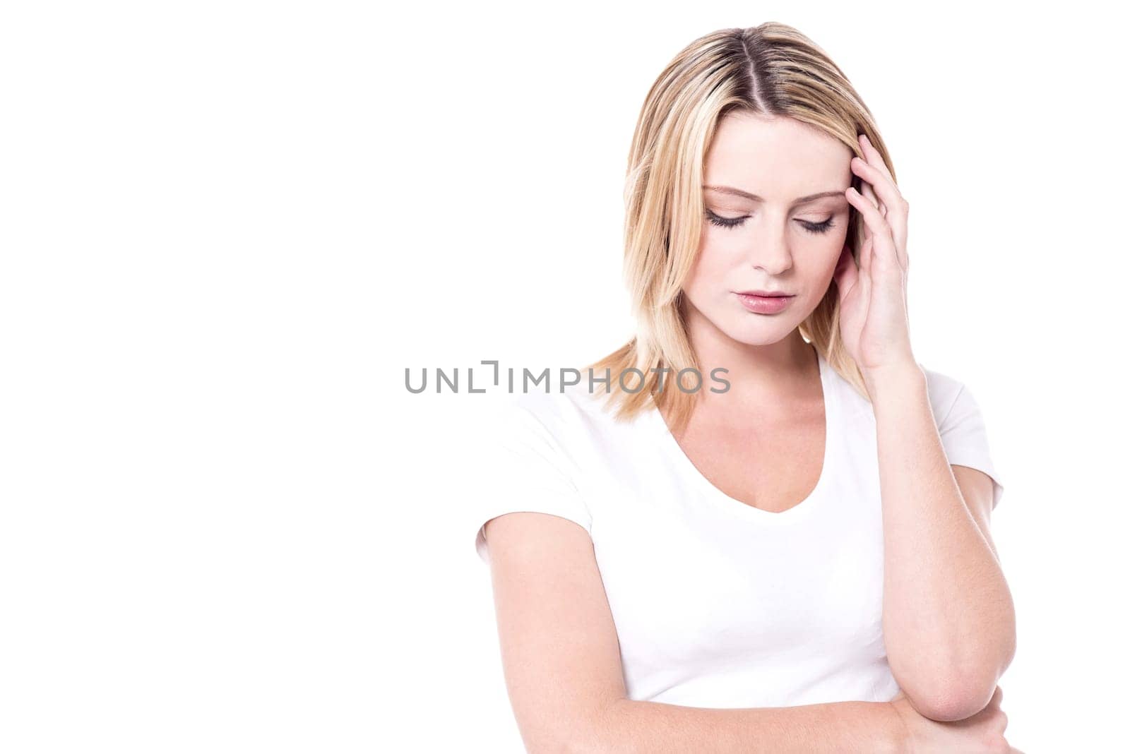 Picture of a woman suffering from stress