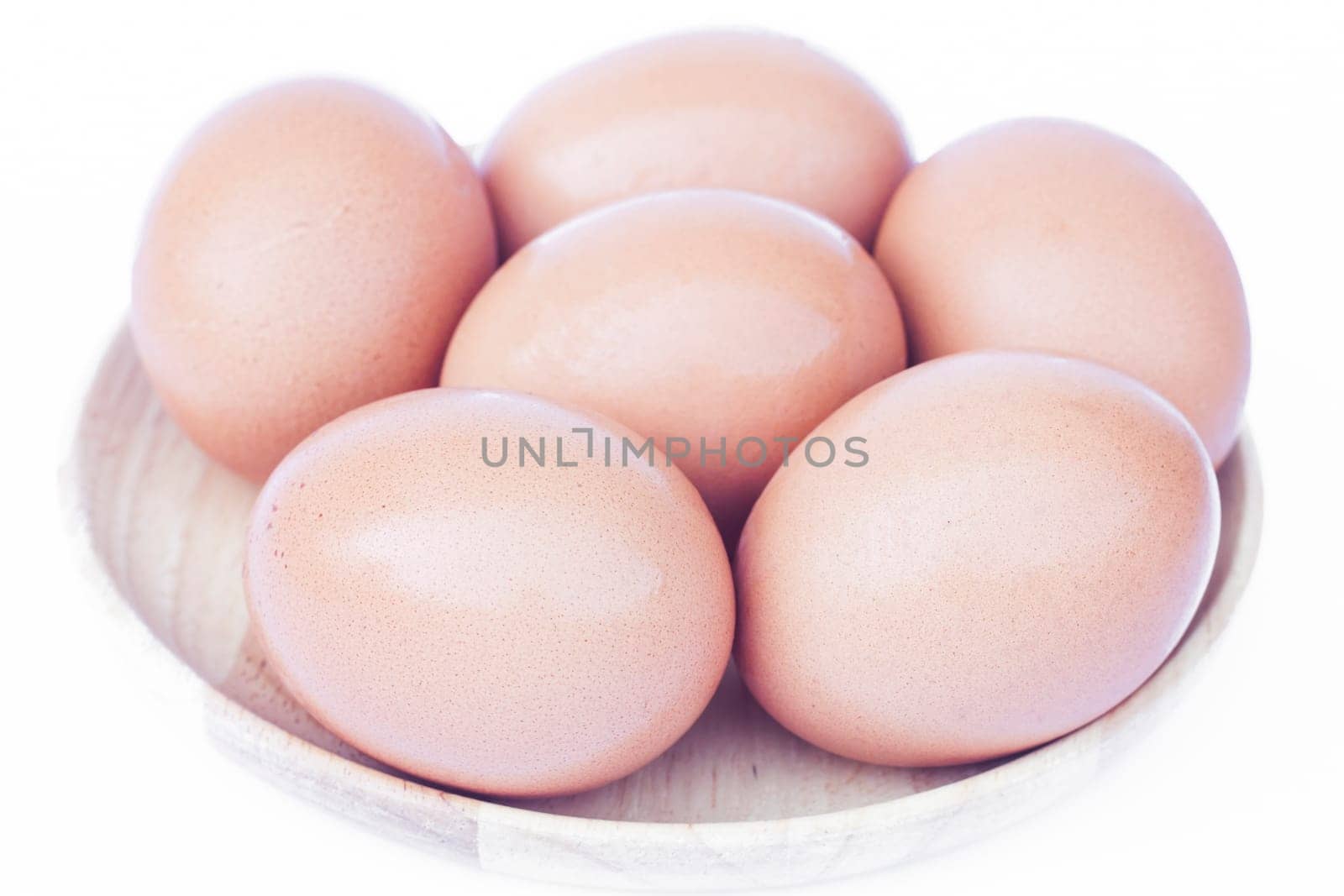 Eggs isolated on white background, stock photo