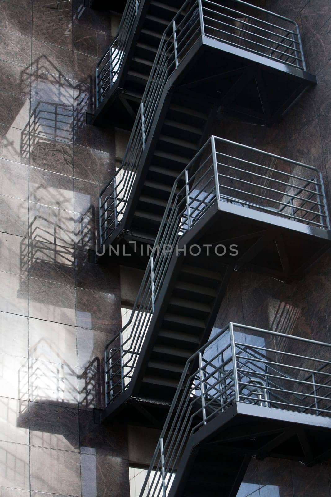 Staircase of an emergency exit