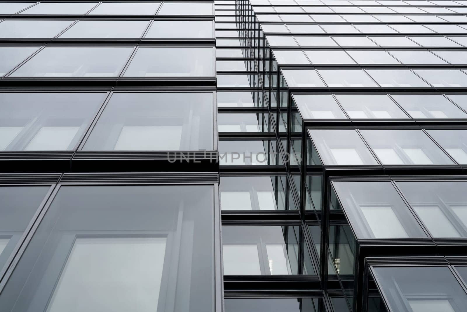 modern glass facade of an office building in Cologne