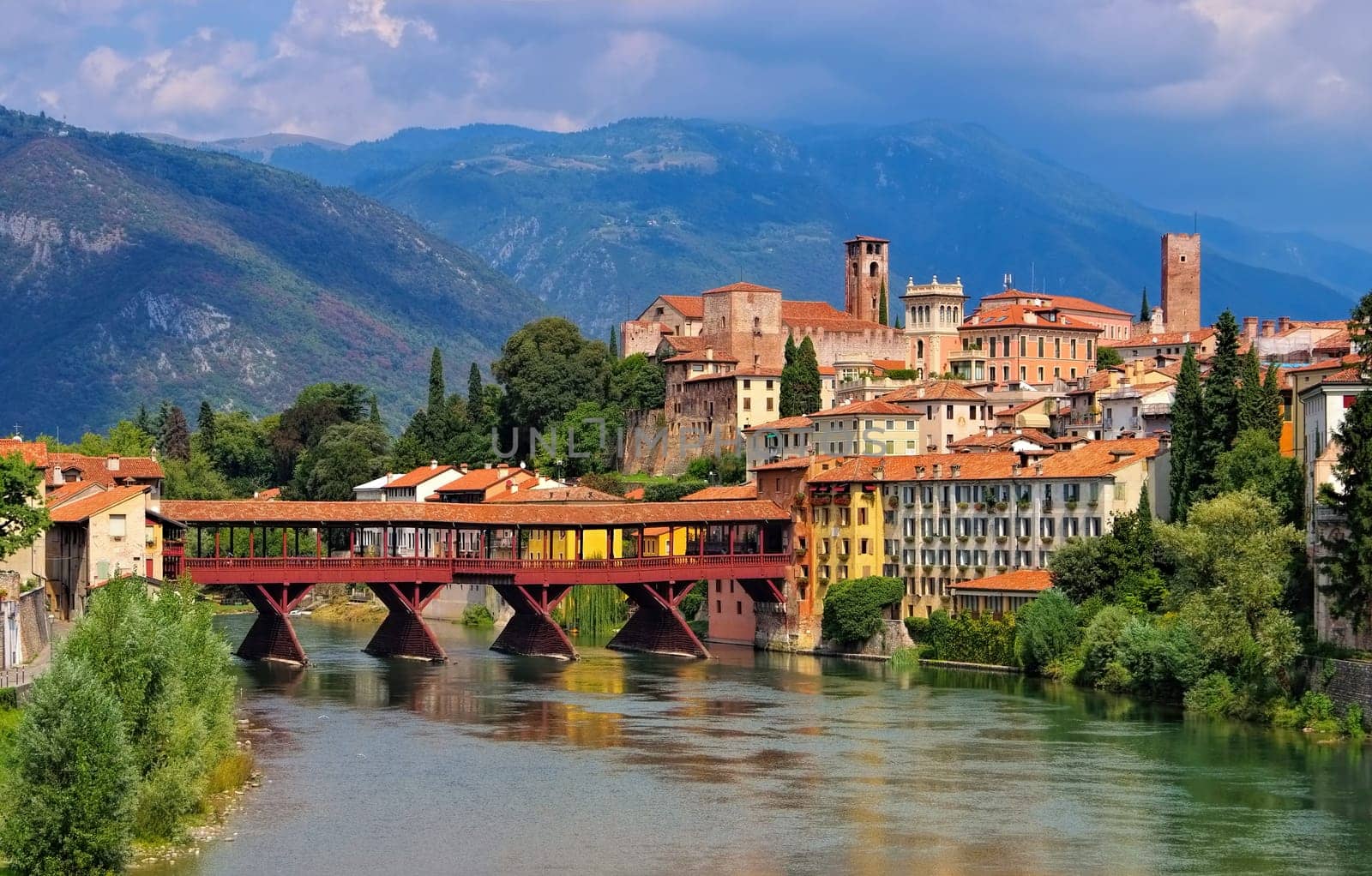 Bassano del Grappa Ponte Vecchio in northern Italy