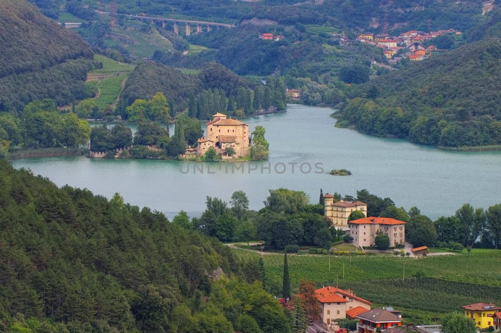 Toblino Castel in Trentino,Upper Italy - Toblino Castel in Trentino,northern Italy