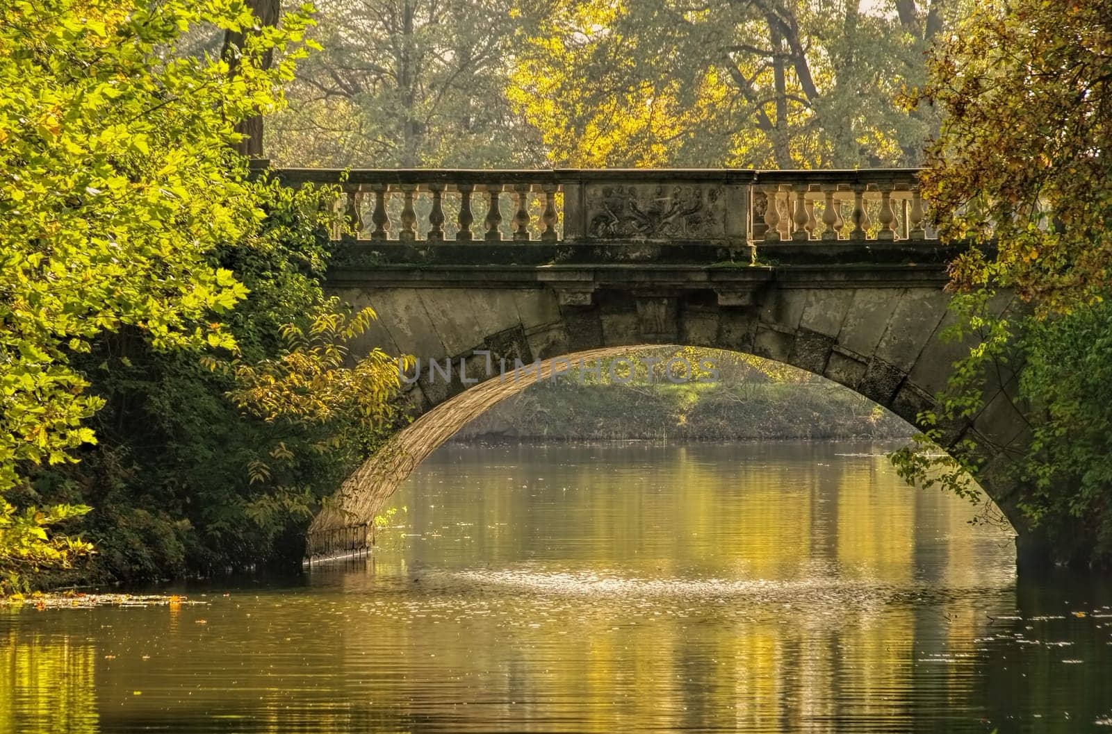 Woerlitzer Park Neue Bruecke - English Grounds of Woerlitz New Bridge 01