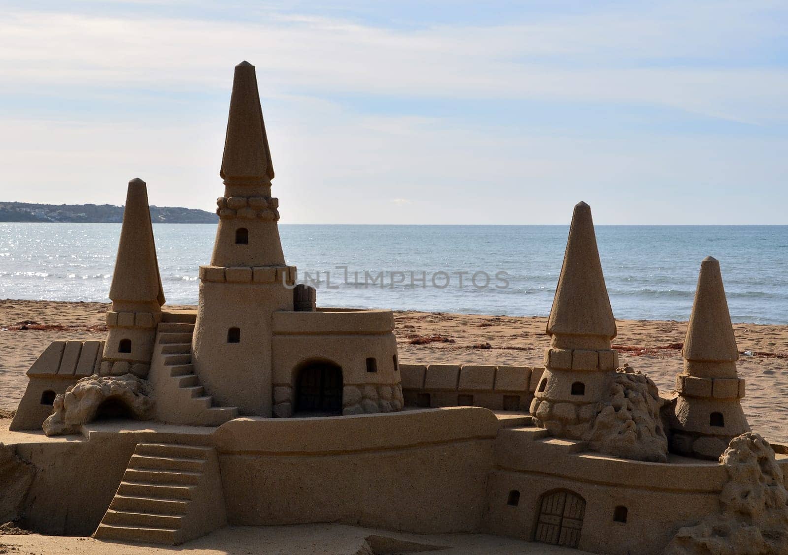 Artwork made of sand