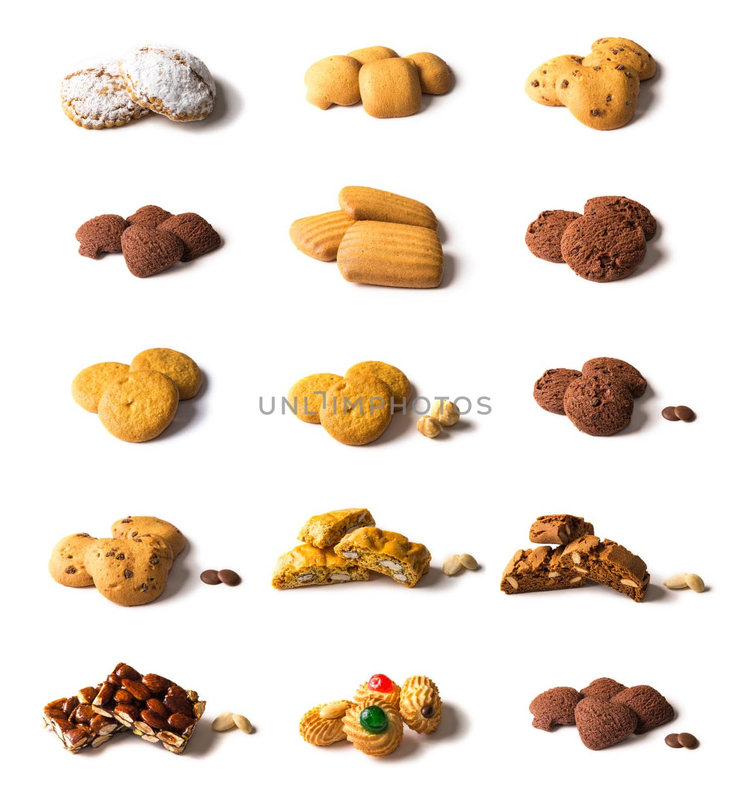 Buttermilk biscuits cooked in the oven. Italian specialties. Cookies isolated on a white background.