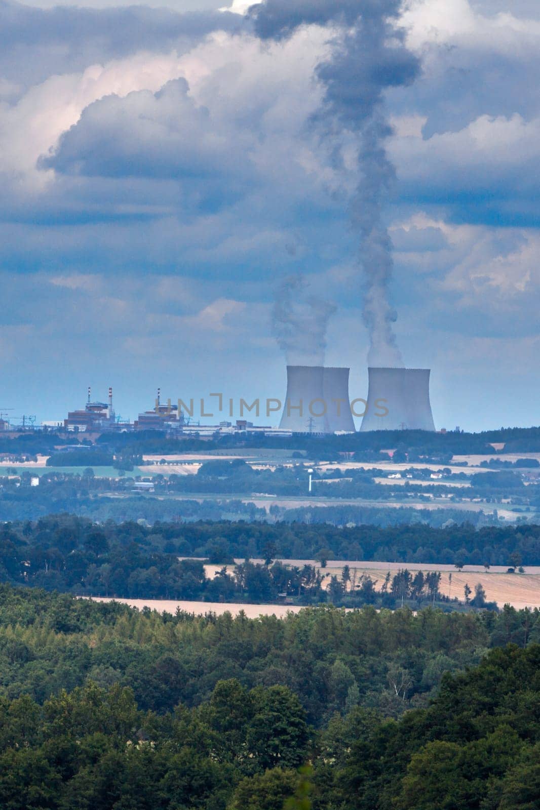 Nuclear power plant Temelin in Czech Republic Europe