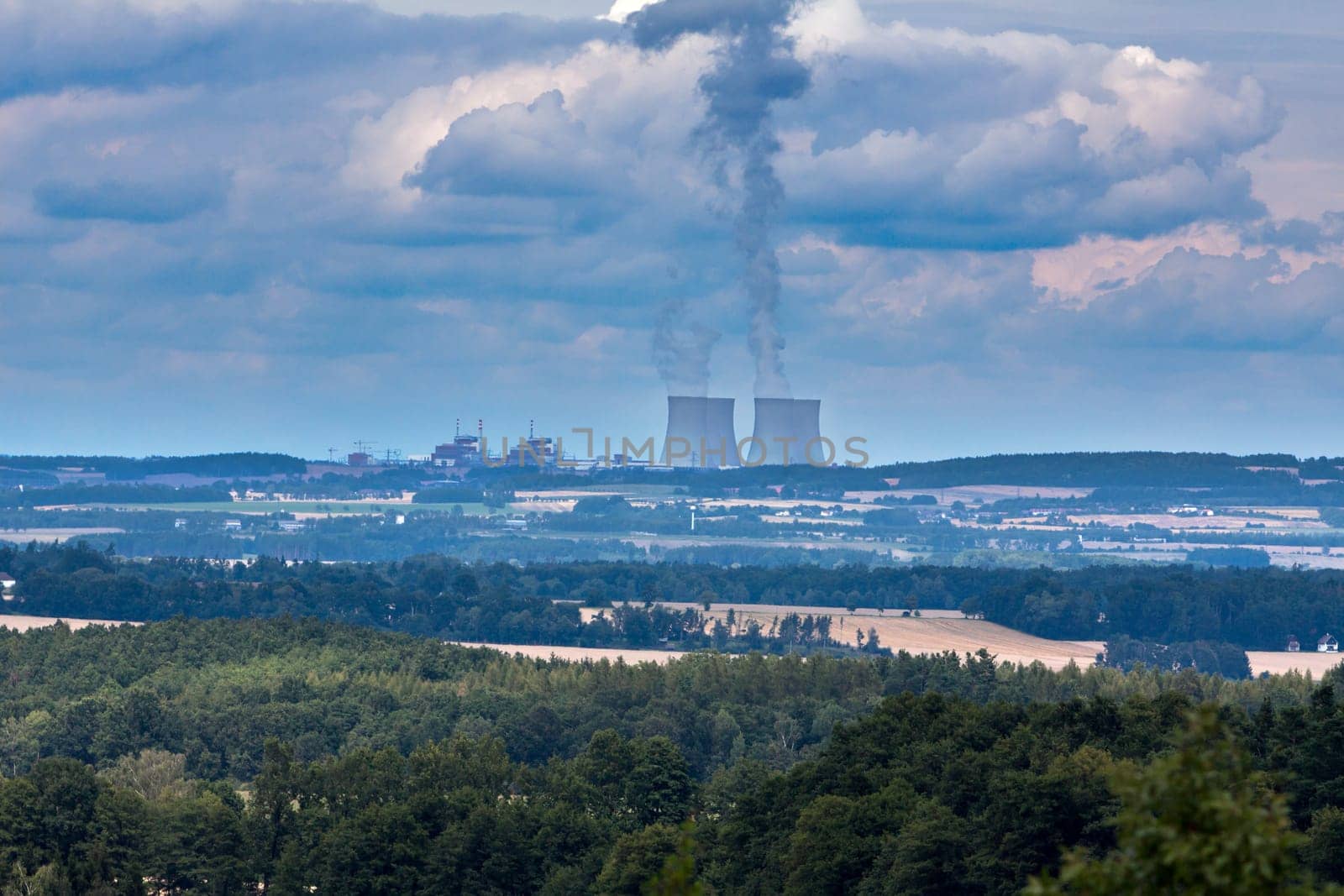 Nuclear power plant Temelin in Czech Republic Europe
