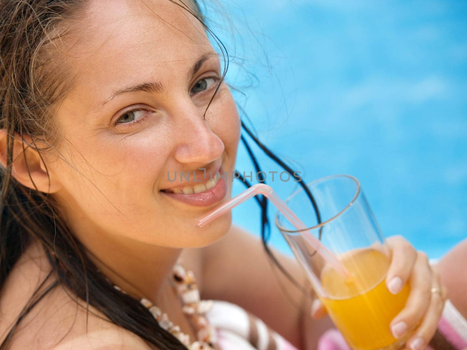 Woman in the pool
