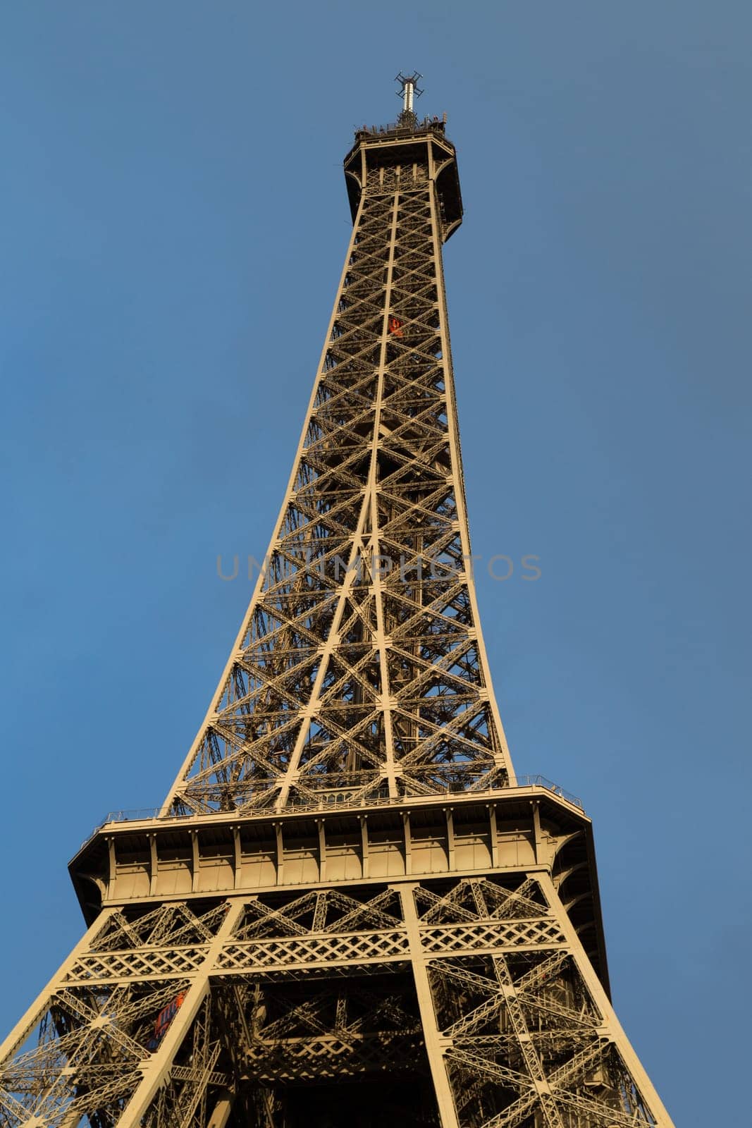 Eiffel Tower in Paris France seen from the Seine River