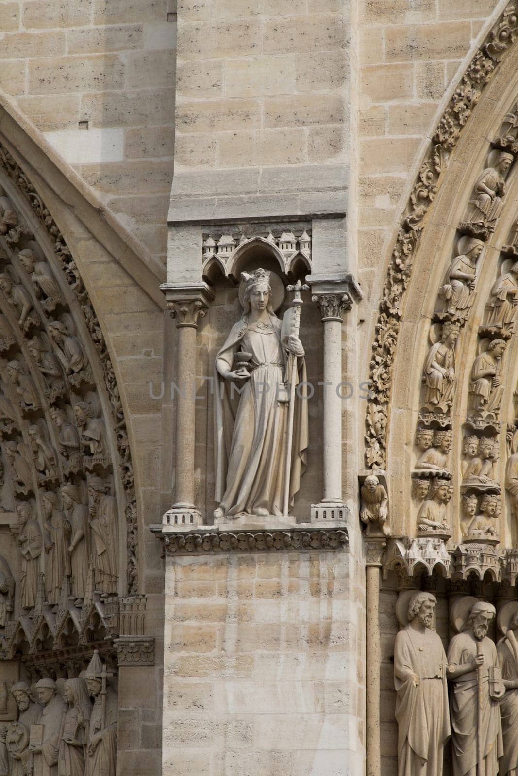 The Notre Dame Cathedral in Paris - France