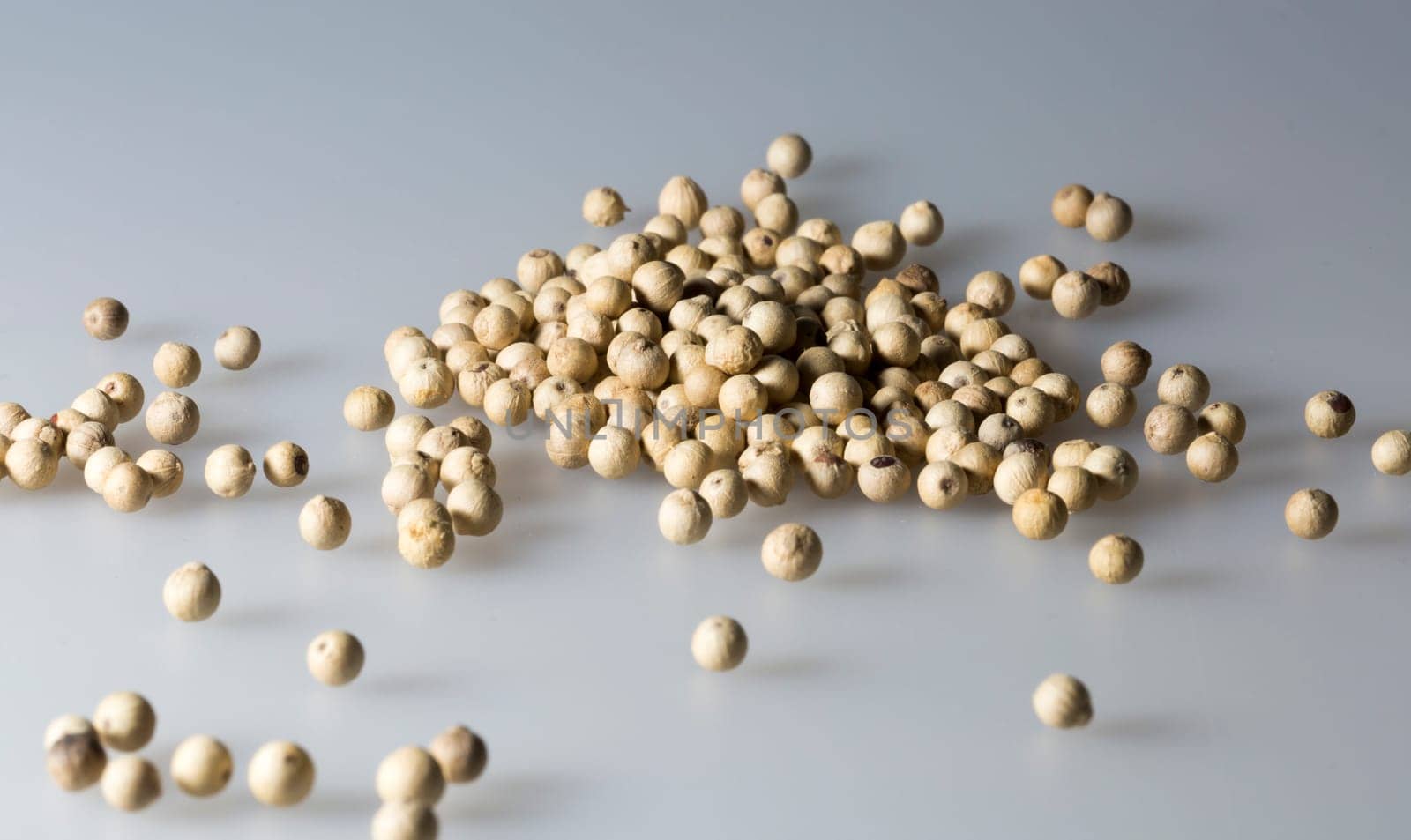White Peppercorns Close Up