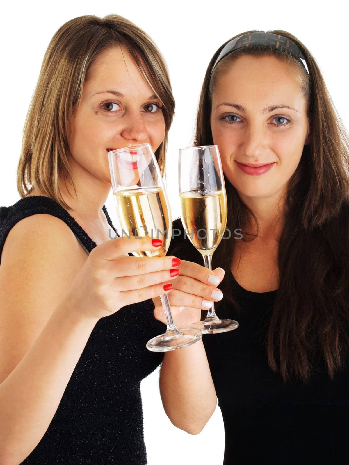 Girls celebrating