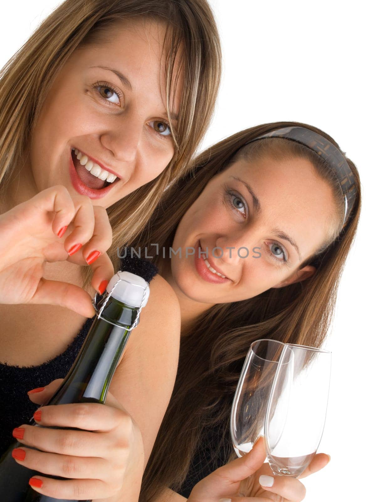 Girls celebrating