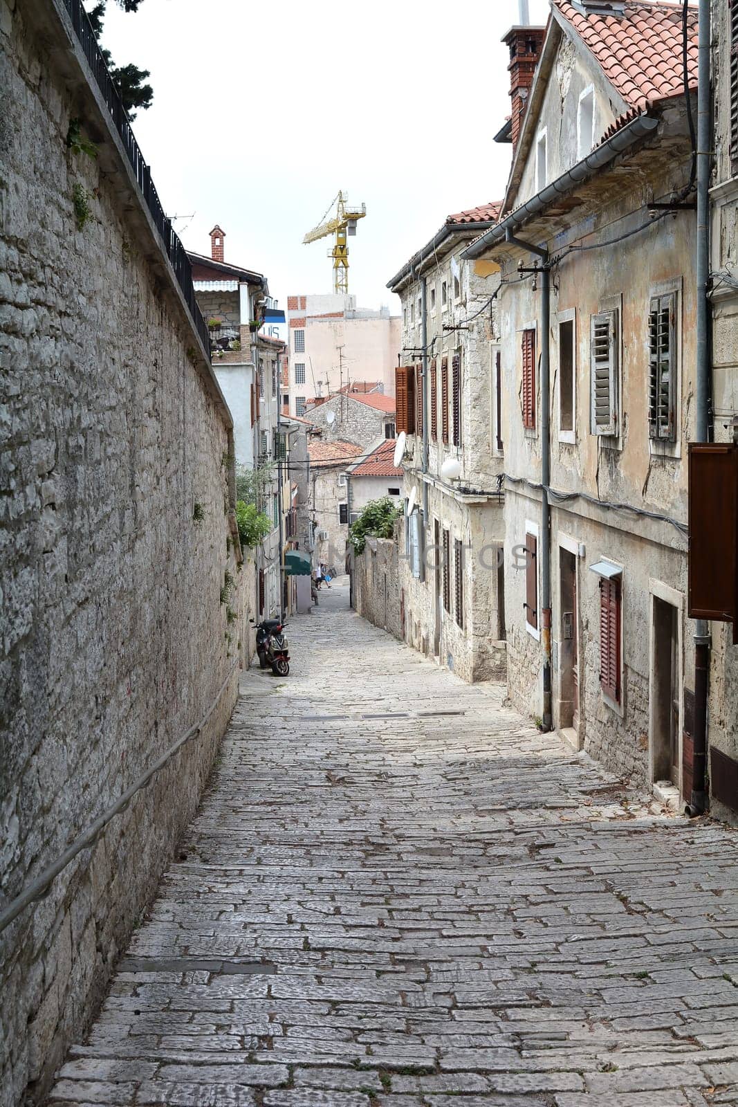Alley in the old town of Pula in Croatia