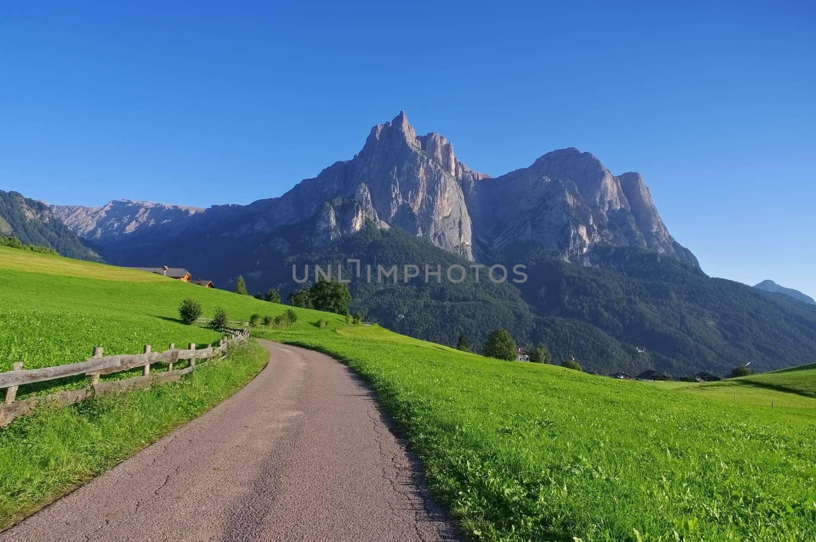 the mountain Schlern in South Tyrol,Italian Dolomites - mountain Schlern in Alto Adige,italian Dolomites