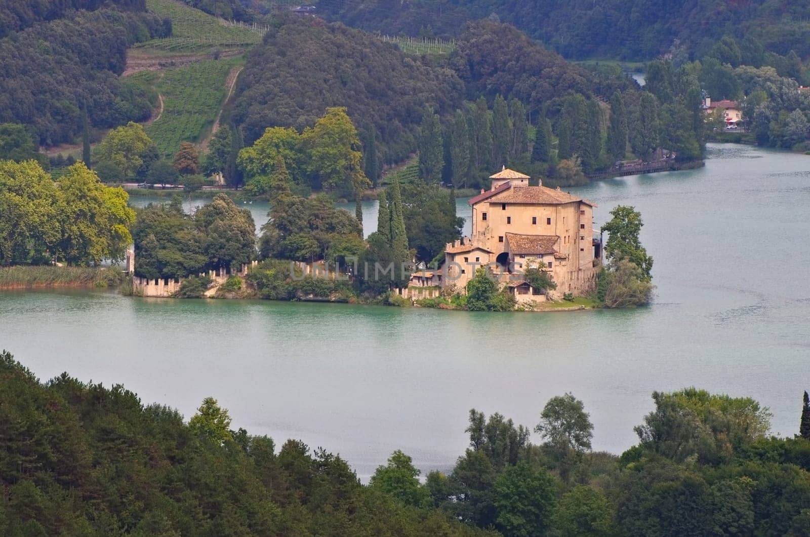 Toblino Castel in Trentino,Upper Italy - Toblino Castel in Trentino,northern Italy