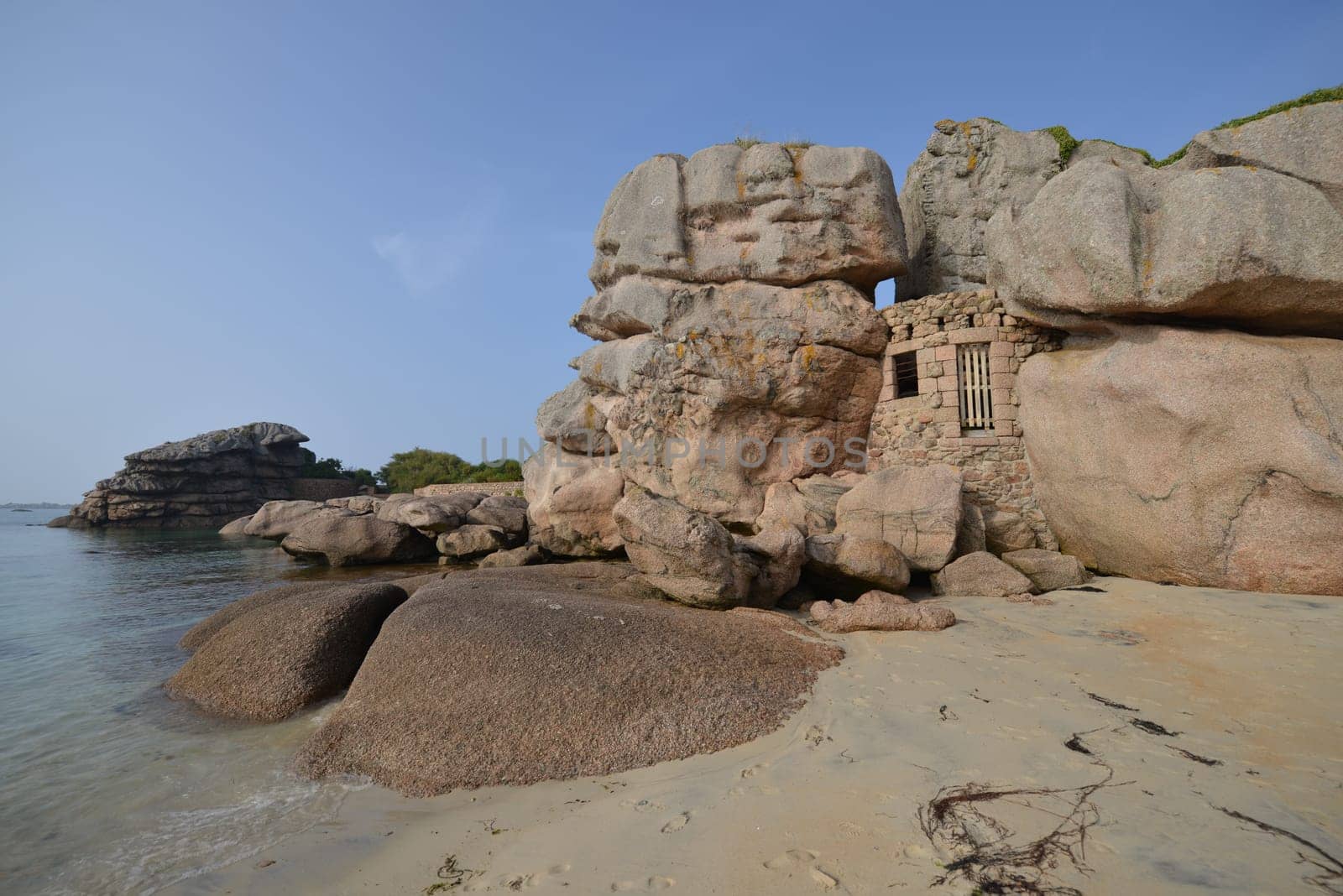 On the pink granite coast in Brittany