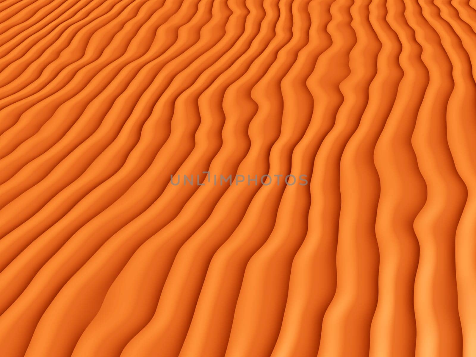 Computer-generated 3D illustration with desert sand